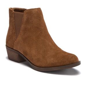 Brown Kenzie Faux Suede Ankle Boots